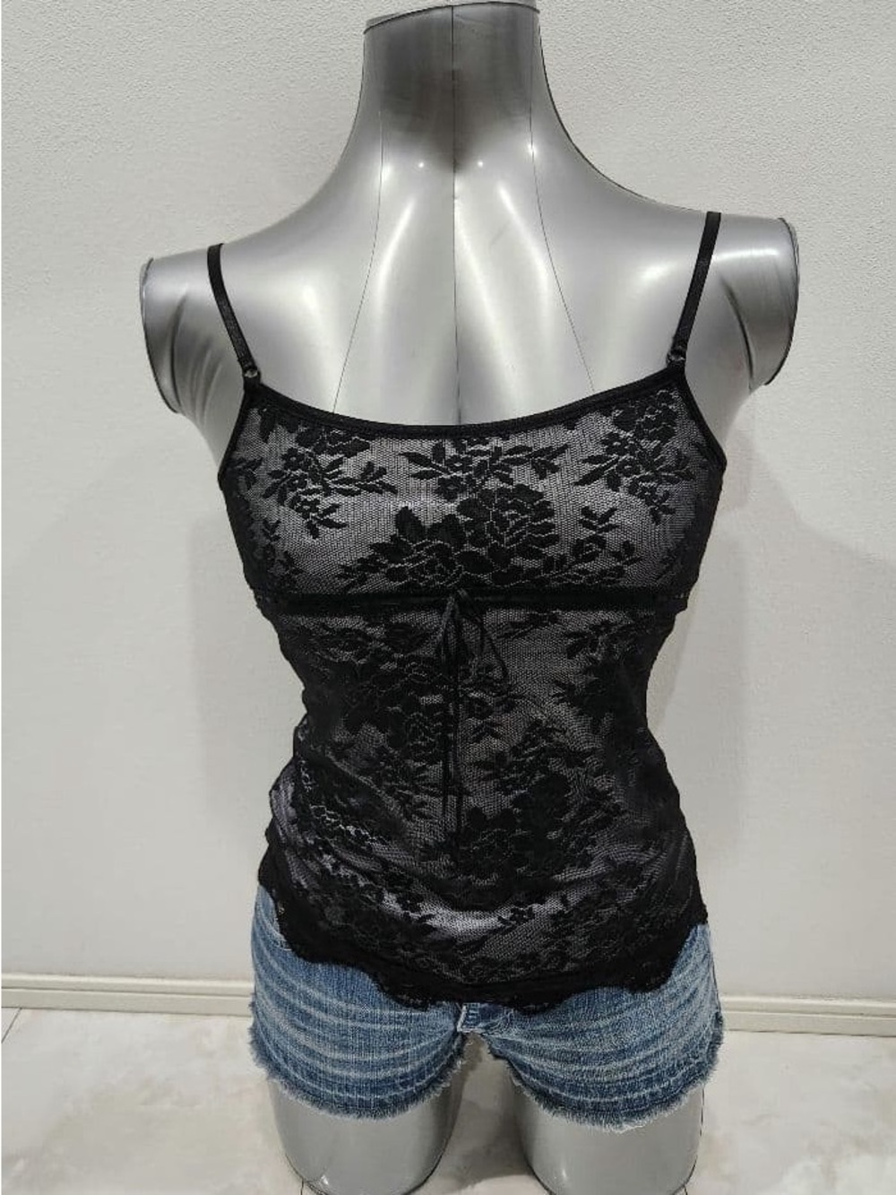 moving sale 💕 - j-fashion black and purple lace cami size m